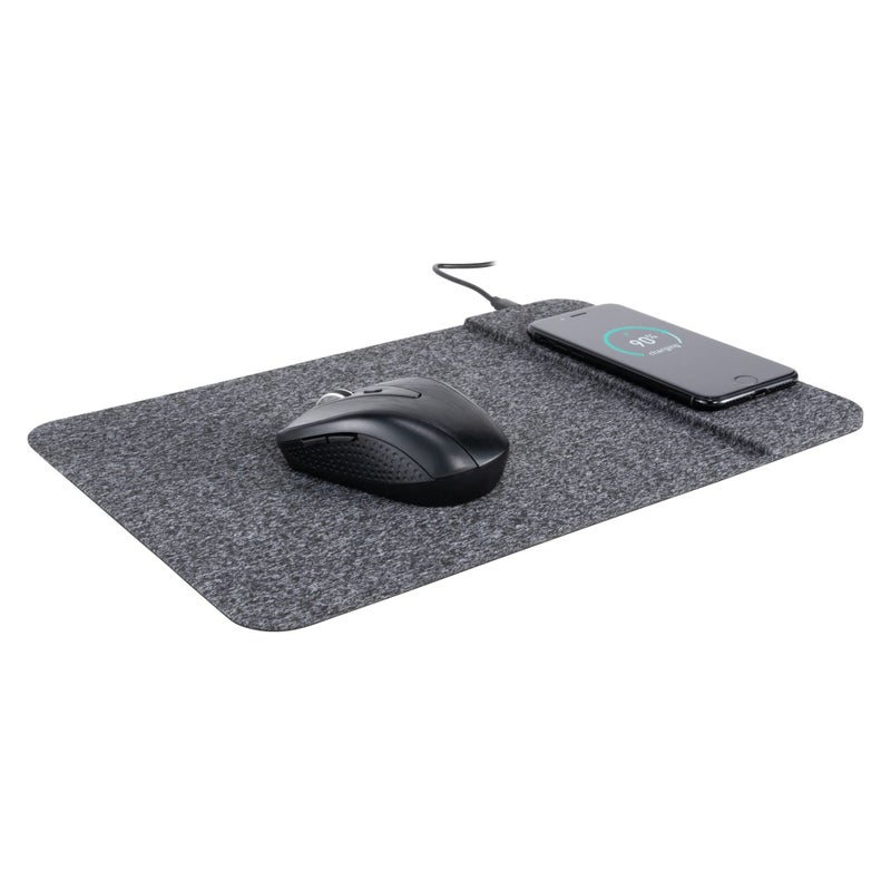 Allsop Powertrack Wireless Charging Mouse Pad, 13 x 8.75, Gray - Image 3